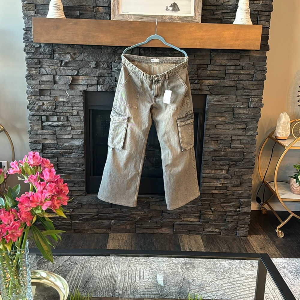 Cargo style gray denim from Zara